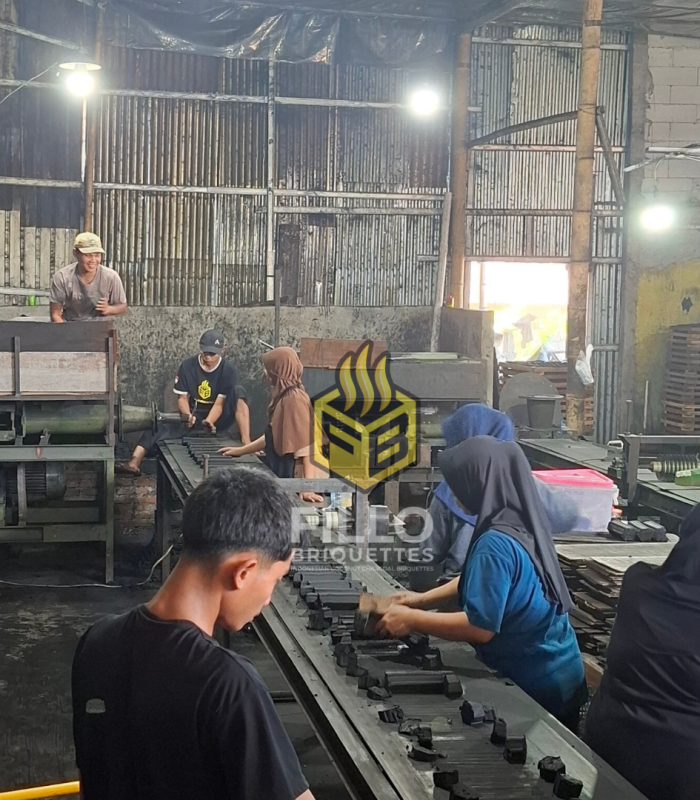 Line Production Fillo Charcoal Shisha